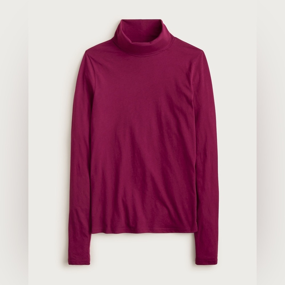 J Crew Feather jersey turtleneck CN176